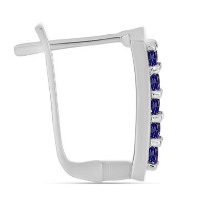 BUY 925 SILVER WITH IOLITE GEMSTONE EARRING